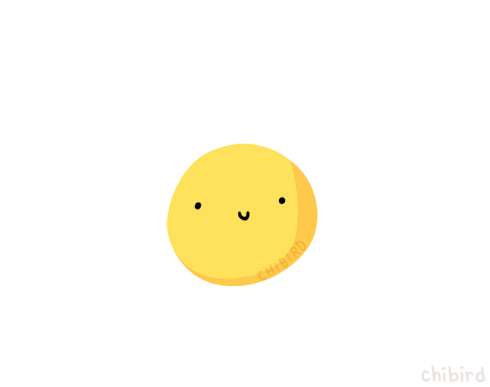 A little sun to start off your August well! ^u^ | Chibird, Instagram emoji,  Cute gif